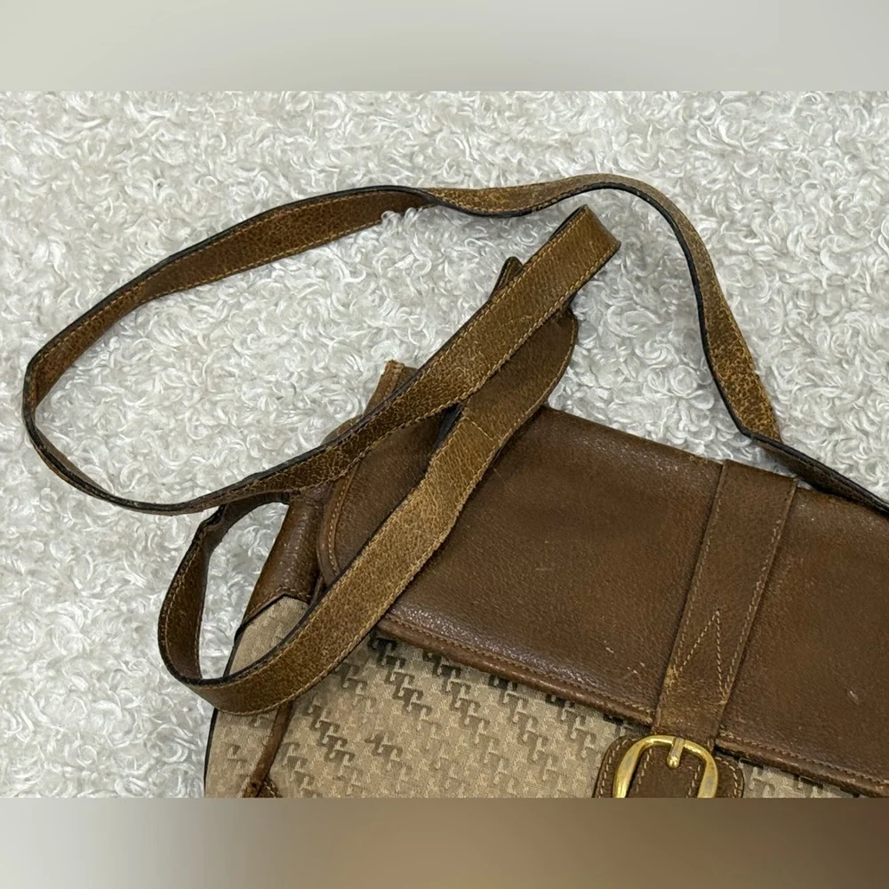 GUCCI Vintage Shoulder Crossbody Bag Canvas Brown - Picture 9 of 16
